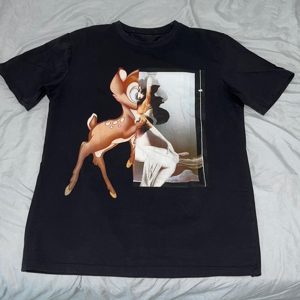 Novelty Bambi Designer Inspired Graphic Slim Fit Fitted T-shirt